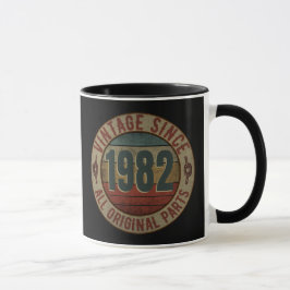 CANECA VINTAGEM DESDE 1982 TODAS AS PARTES ORIGINAIS