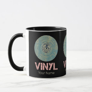 Caneca Vinyl Record Retro Disco Vintage Music Design
