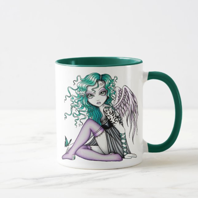 Caneca violeta do anjo do tatuagem de Malory (Direita)