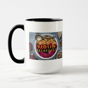 Caneca Violin Breakfast Mug
