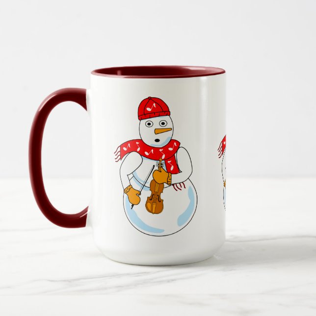Caneca Violin Snowman (Esquerda)