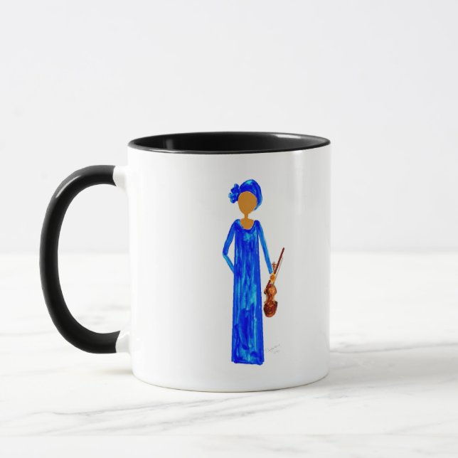 Caneca Violinista afro-americano (Esquerda)