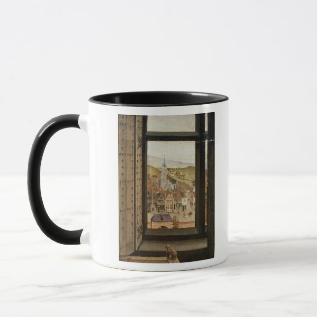 Caneca Virgin e criança antes de um Firescreen, c.1440 2 (Esquerda)