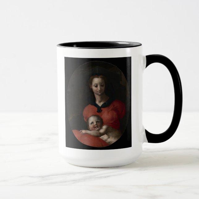 Caneca Virgin e criança, conhecidos como Madonna del (Direita)