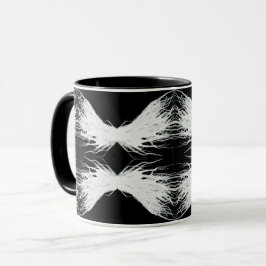 Caneca Virtudes Asa Branca Abstrata Arte Tinta Álcool