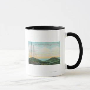 Caneca Visão das torres de telégrafos sem fio