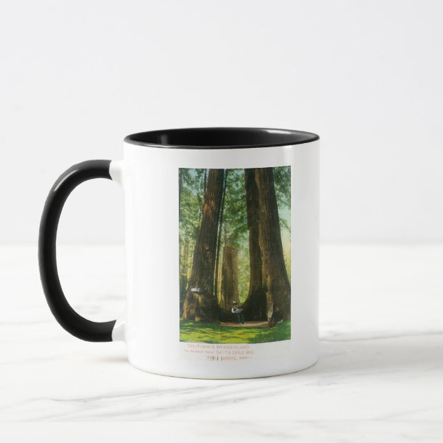 Caneca Visão de Gêmeos Sequoias na Grande Árvore (Esquerda)