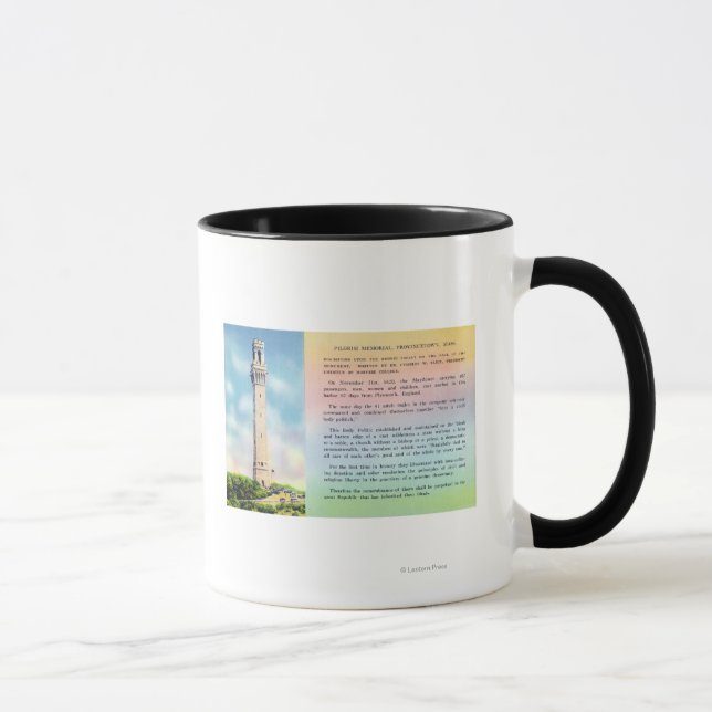 Caneca Visão do Memorial do Peregrino e Informações Breve (Direita)