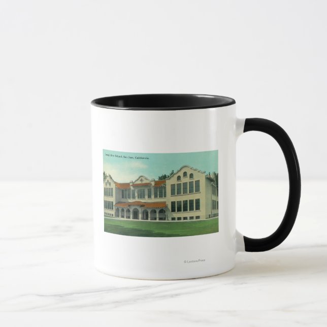 Caneca Visão Exterior da Escola Longfellow (Direita)