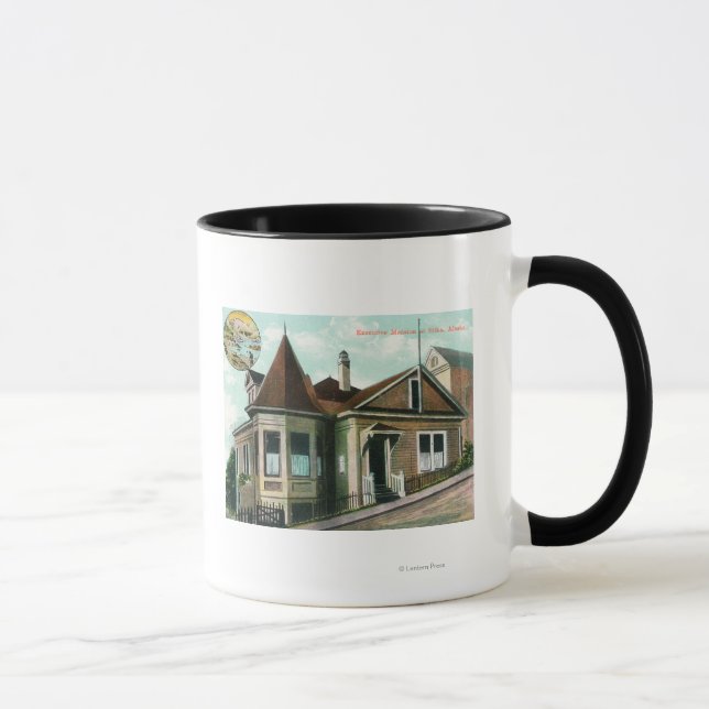 Caneca Visão Exterior da Mansão ExecutivaSitka, AK (Direita)