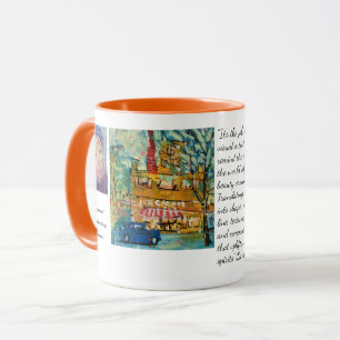 Caneca Visita à Sorveteria Pintura / Artista Larry Lerew