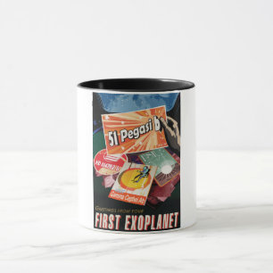Caneca Visite o primeiro exoplaneta encontrado fora do si