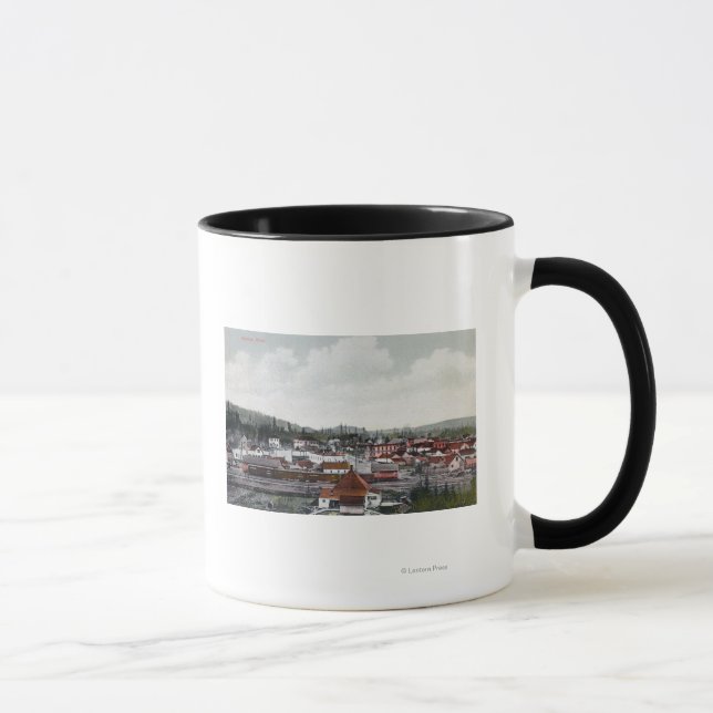 Caneca Vista aérea da cidade (Direita)