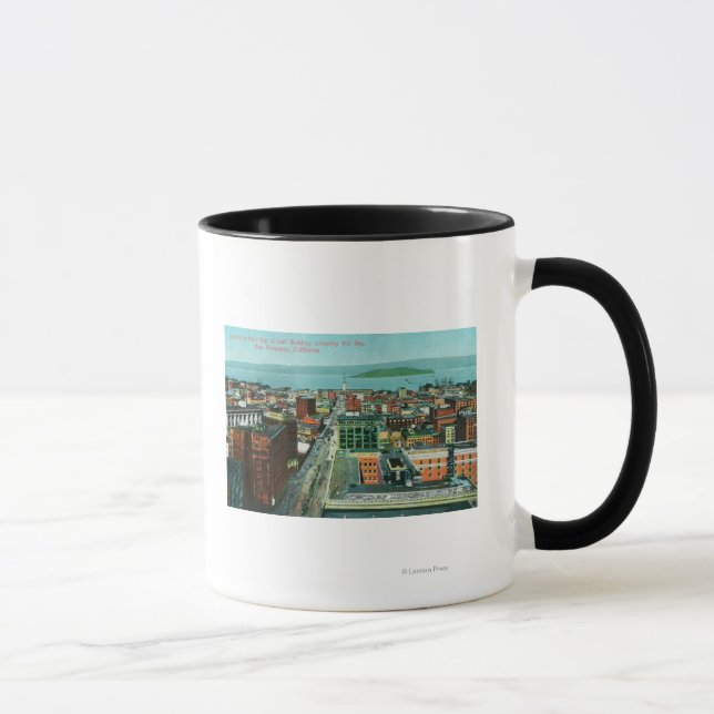 Caneca Vista aérea da cidade a partir do edifício Call (Direita)