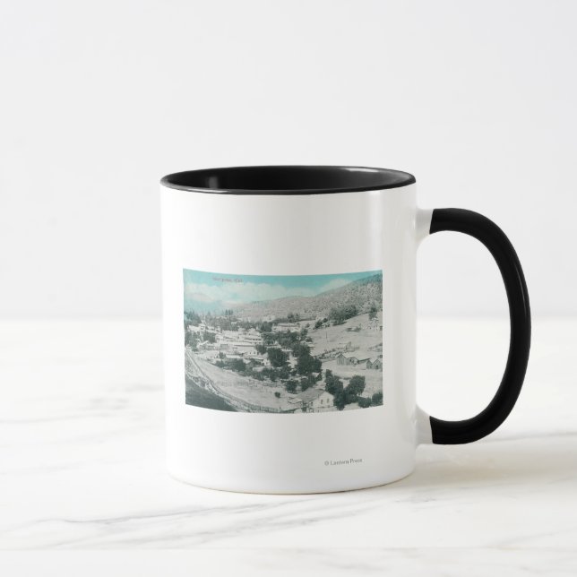 Caneca Vista aérea da Cidade de Mariposa, CA (Direita)