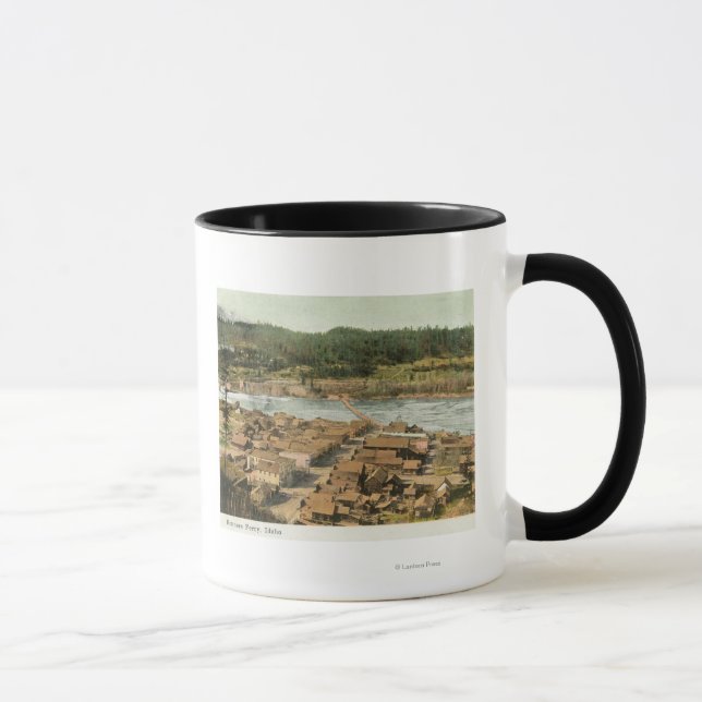 Caneca Vista aérea da cidade e do rio (Direita)