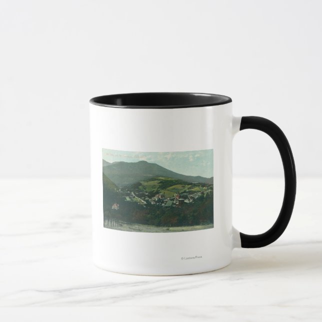Caneca Vista aérea da cidade e Tamalpais (Direita)