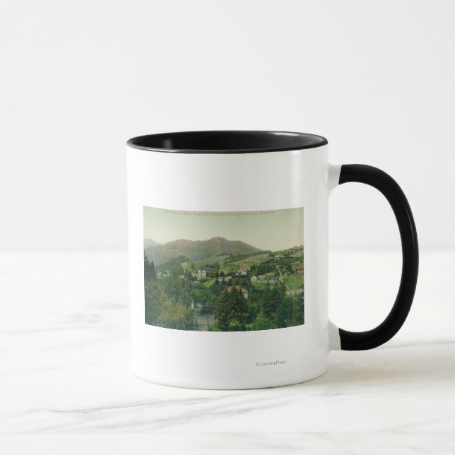 Caneca Vista aérea da cidade, Monte Tamalpais (Direita)