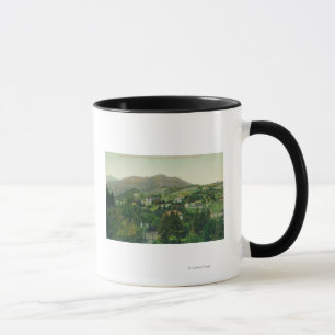 Caneca Vista aérea da cidade, Mt Tamalpais