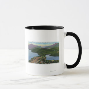 Caneca Vista aérea de Lagos Plácido e Espelho