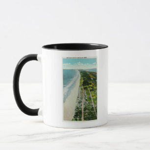 Caneca Vista aérea do beira-mar