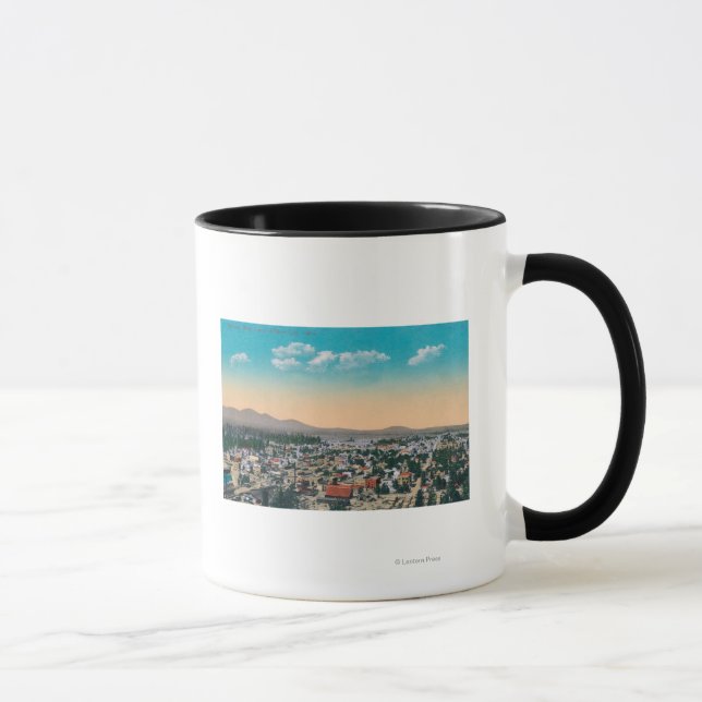 Caneca Vista aérea do CityCoeur d'Alene, ID (Direita)