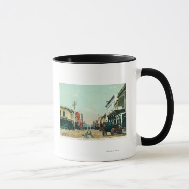 Caneca Vista da Avenida Pacífico Santa Cruz, CA (Direita)