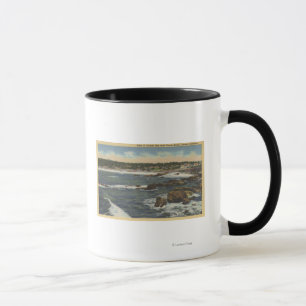Caneca Vista da baía de Carmel da movimentação cénico