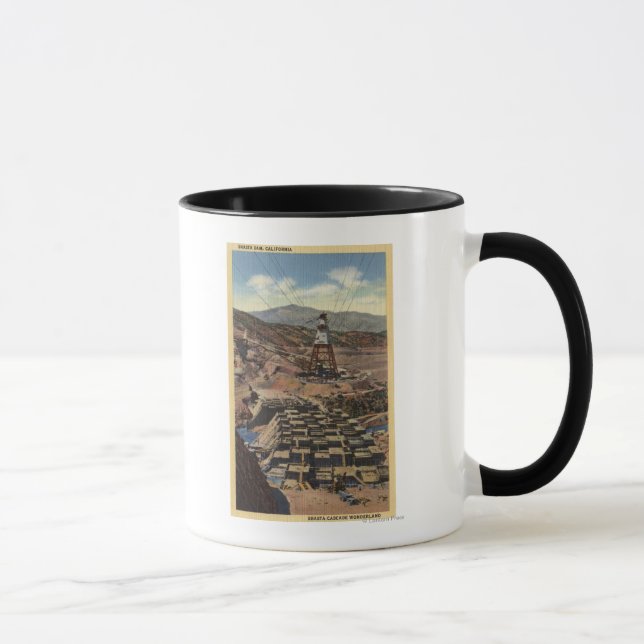 Caneca Vista da barragem de Shasta (Direita)