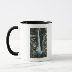 Caneca Vista da cascata da caverna