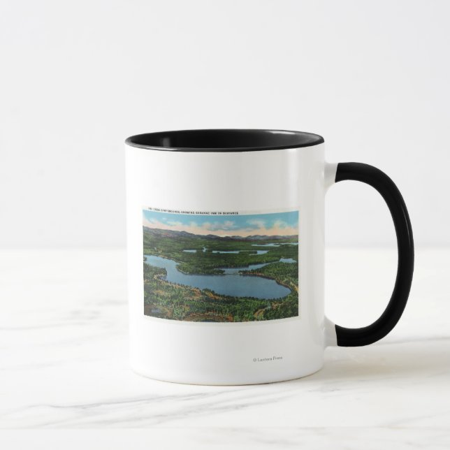 Caneca Vista da Chapel Pond Road perto de Keene Valley (Direita)