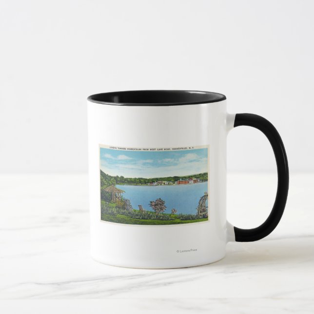 Caneca Vista da cidade de West Lake Road (Direita)