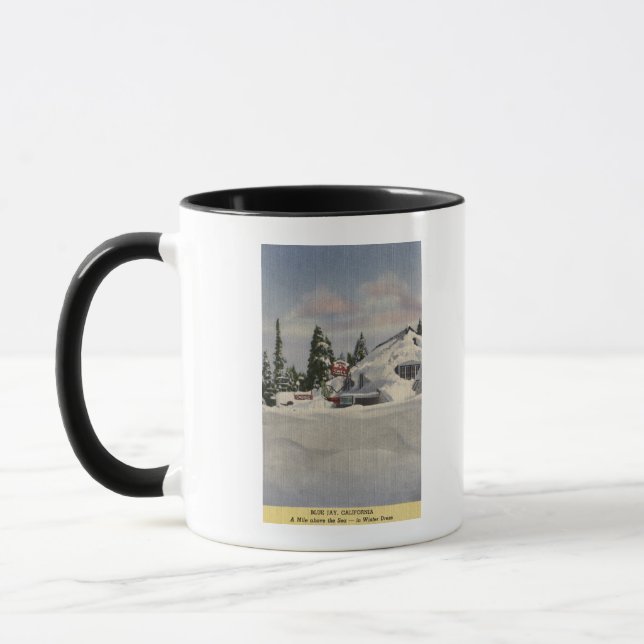 Caneca Vista da cidade no inverno (Esquerda)