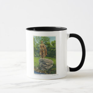 Caneca Vista da estátua de peregrino Maiden