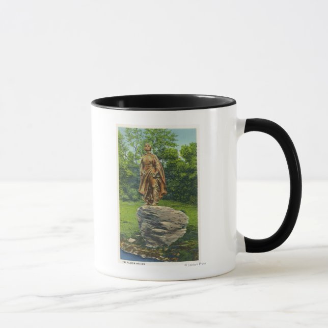 Caneca Vista da estátua de peregrino Maiden (Direita)