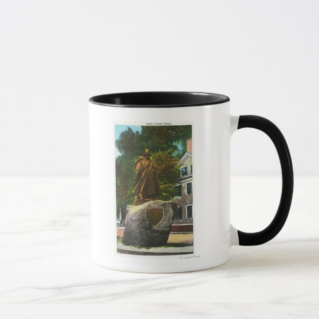 Caneca Vista da estátua Roger Conant (Direita)