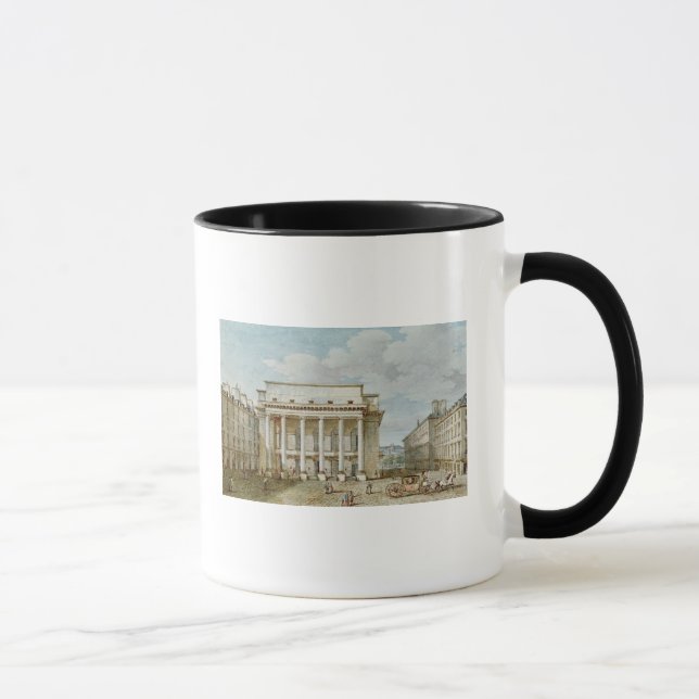 Caneca Vista da fachada do teatro Italien (Direita)