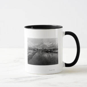 Caneca Vista da frente d'água em Valdez, Alaska Photoógra