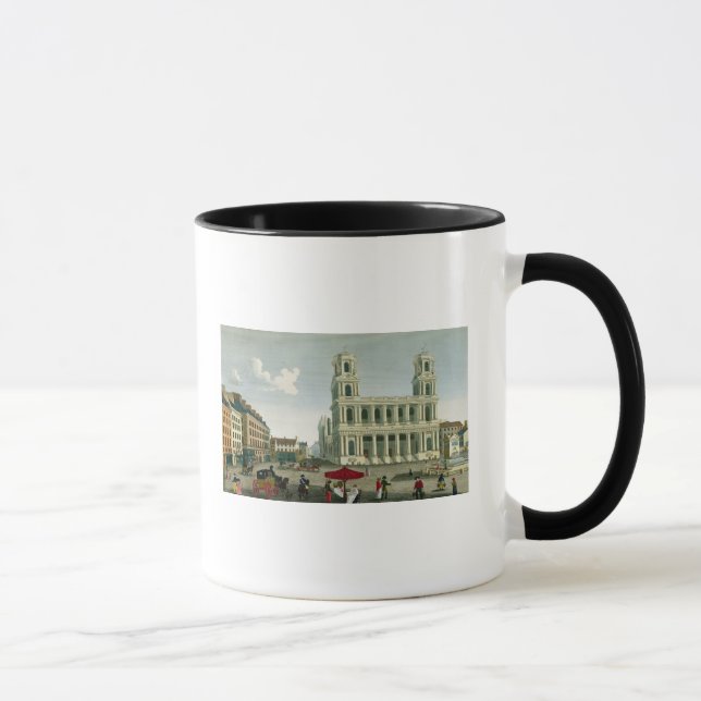 Caneca Vista da igreja do Santo-Sulpice (Direita)
