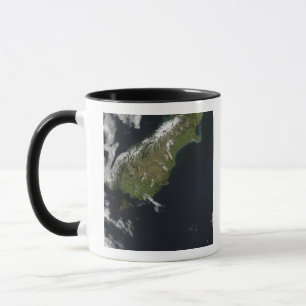 Caneca Vista da maioria da ilha sul de Nova Zelândia