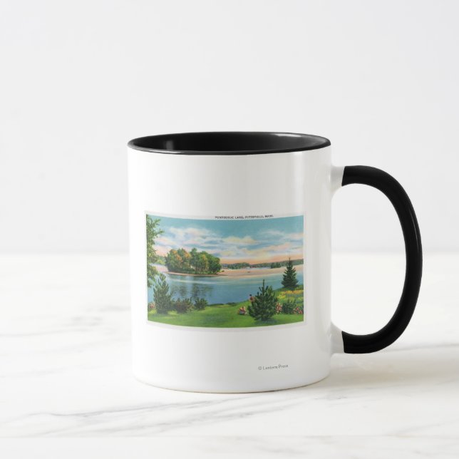Caneca Vista da orla costeira do lago Pontosuc (Direita)