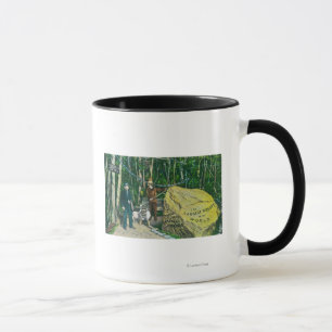 Caneca Vista da pepita Dourado a maior no mundo