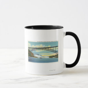 Caneca Vista da ponte da opinião das quedas antes do