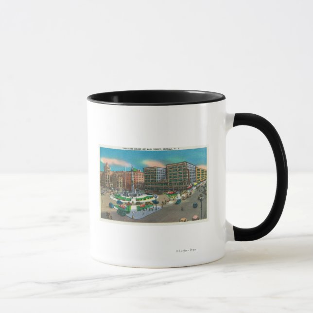 Caneca Vista da Praça Lafayette e da Rua Principal (Direita)