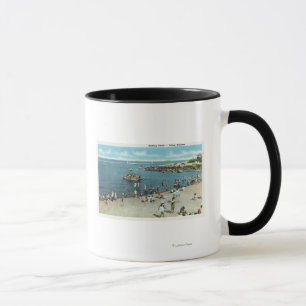Caneca Vista da praia dos salgueiros de Salem