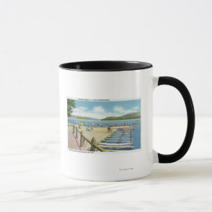 Caneca Vista da praia e do cais do solar de Scaroon