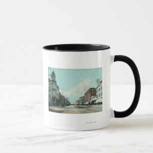 Caneca Vista da torre elétrica da rua de Santa Clara