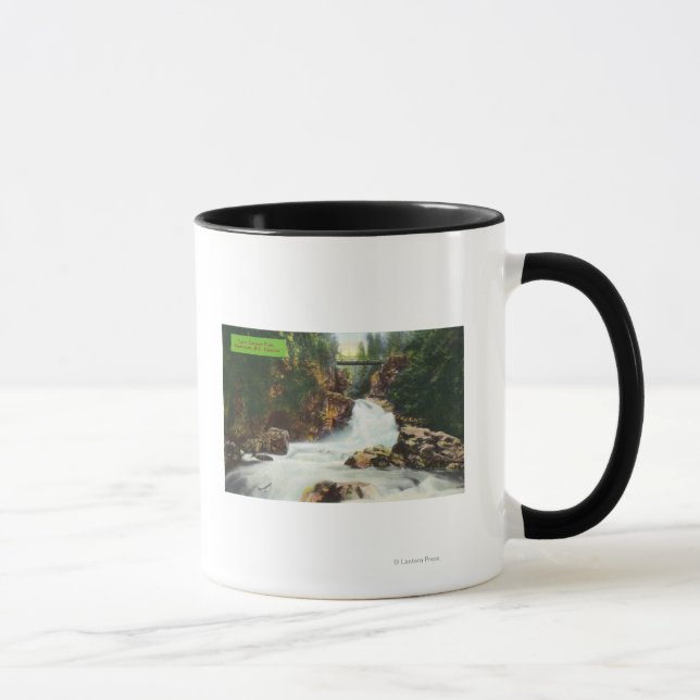 Caneca Vista de Canyon Falls do Lynn (Direita)
