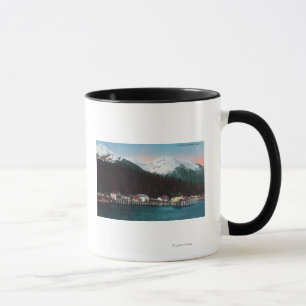 Caneca Vista de Cidade com Primaveras de DocksTenakee, AK