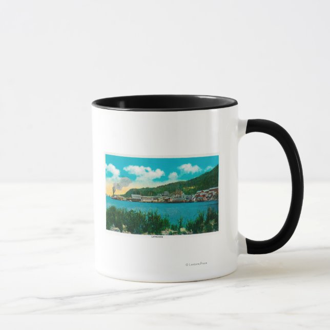 Caneca Vista de Cidade de Latouche, AlascaLatouche, AK (Direita)